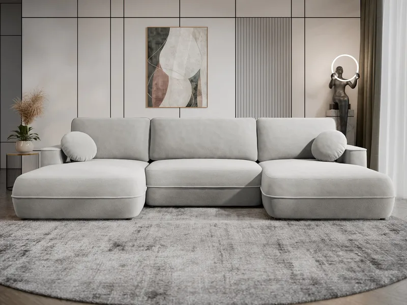 Uppland Vuodesohva kaksoisdivaanilla 5istuttava - Harmaa - Huonekalut - Sohva - Vuodesohva