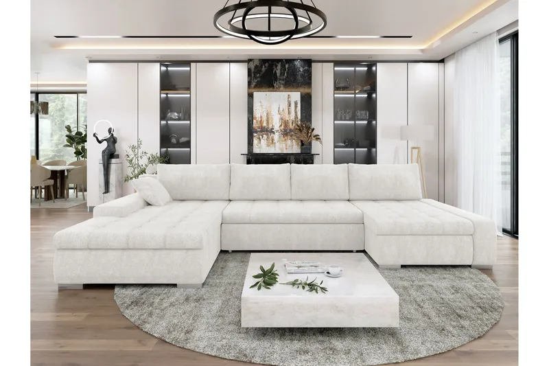 Vanha Vuodesohva 4 Hengen Sohva, Valkoinen