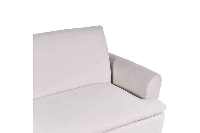 Vettre 3-istuttava suorakaiteen muotoinen vuodesohva 110x180 cm samettia - Beige - Huonekalut - Sohva - Vuodesohva - 3 istuttava vuodesohva