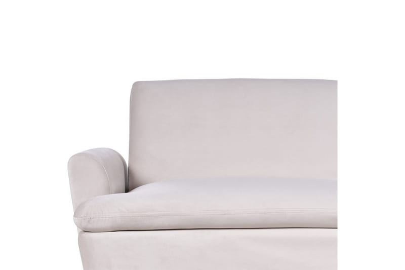 Vettre 3-istuttava suorakaiteen muotoinen vuodesohva 110x180 cm samettia - Beige - Huonekalut - Sohva - Vuodesohva - 3 istuttava vuodesohva
