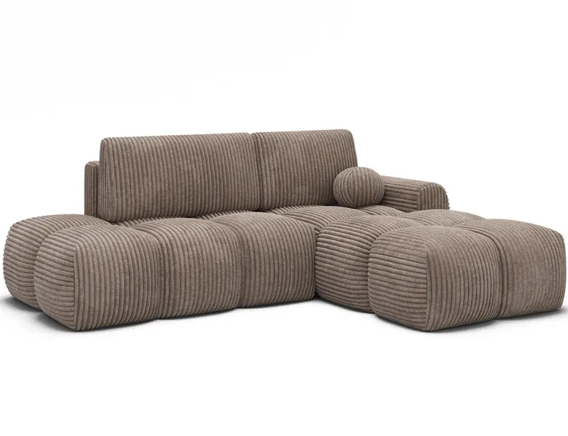 Vittario 3-istuttava Bubblig-vuodesohva divaanilla ja säilytystilalla, oikea, Modullo 20