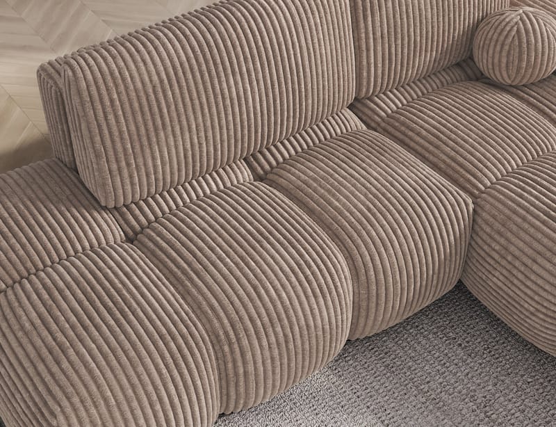 Vittario 3-istuttava Bubblig-vuodesohva divaanilla ja säilytystilalla, oikea - Modullo 20 - Huonekalut - Sohva - Vuodesohva