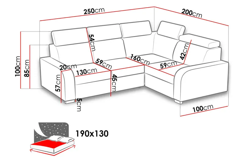 Vuodekulmasohva Dung Käännettävä - Ruskea - Huonekalut - Sohva - Vuodesohva