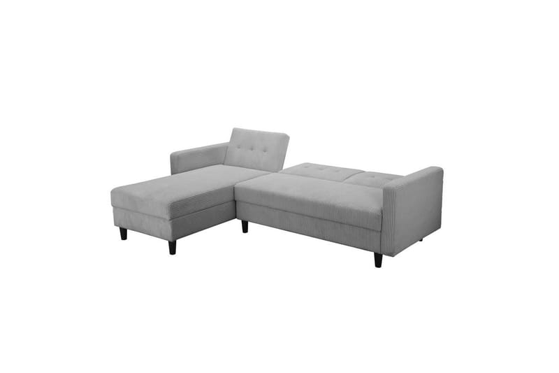 Vuodesohva, jossa yksi divaani ilman ezlongia Loft24 Vuodesohva Hartford II 213x153x82 cm, harmaa Grå - Huonekalut - Sohva - Vuodesohva
