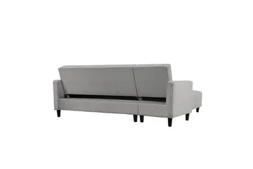 Vuodesohva, jossa yksi divaani ilman ezlongia Loft24 Vuodesohva Hartford II 213x153x82 cm, harmaa Grå - Huonekalut - Sohva - Vuodesohva