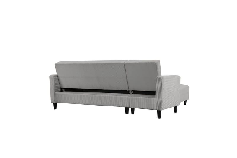 Vuodesohva, jossa yksi divaani ilman ezlongia Loft24 Vuodesohva Hartford II 213x153x82 cm, harmaa Grå - Huonekalut - Sohva - Vuodesohva