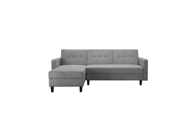 Vuodesohva, jossa yksi divaani ilman ezlongia Loft24 Vuodesohva Hartford II 213x153x82 cm, harmaa Grå - Huonekalut - Sohva - Vuodesohva