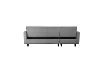 Vuodesohva, jossa yksi divaani ilman ezlongia Loft24 Vuodesohva Hartford II 213x153x82 cm, harmaa Grå - Huonekalut - Sohva - Vuodesohva