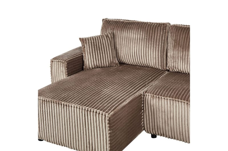 Vuodesohva, oikeakätinen Abacka - Ruskea, Musta - Huonekalut - Sohva - Vuodesohva