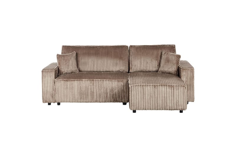 Vuodesohva, oikeakätinen Abacka - Ruskea, Musta - Huonekalut - Sohva - Vuodesohva