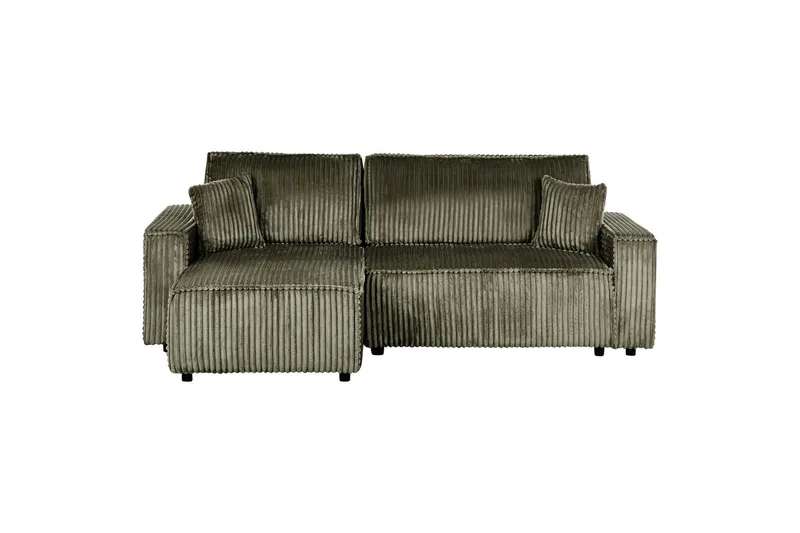 Vuodesohva, oikeakätinen Abacka - Vihreä, musta - Huonekalut - Sohva - Vuodesohva