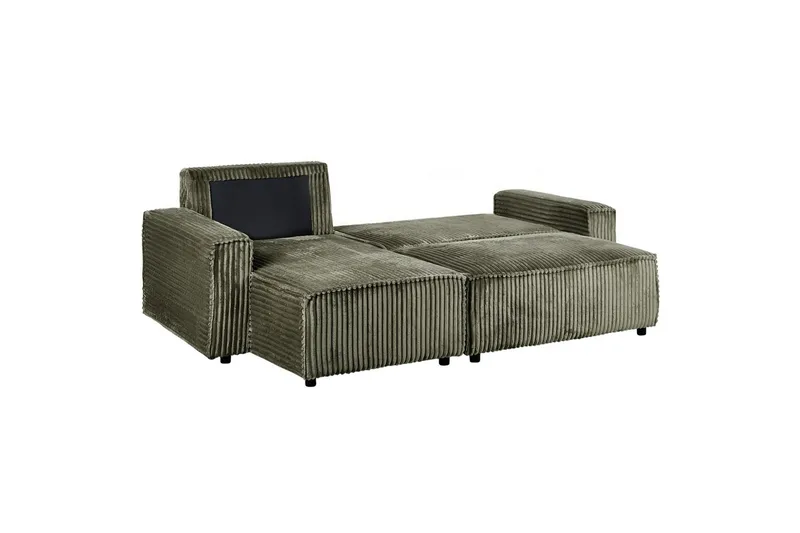 Vuodesohva, oikeakätinen Abacka - Vihreä, musta - Huonekalut - Sohva - Vuodesohva