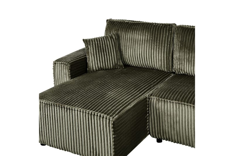 Vuodesohva, oikeakätinen Abacka - Vihreä, musta - Huonekalut - Sohva - Vuodesohva