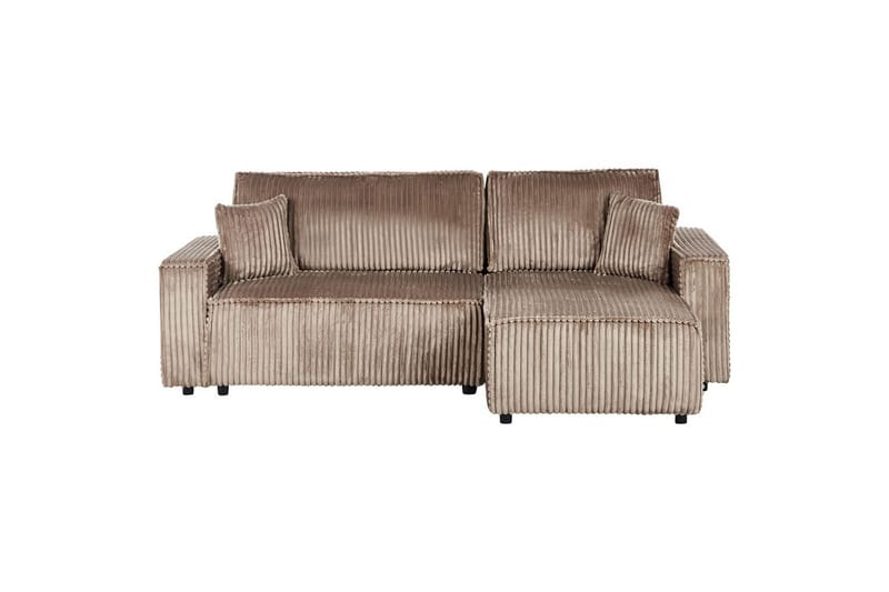 Vuodesohva, vasenkätinen Abacka - Ruskea, Musta - Huonekalut - Sohva - Vuodesohva