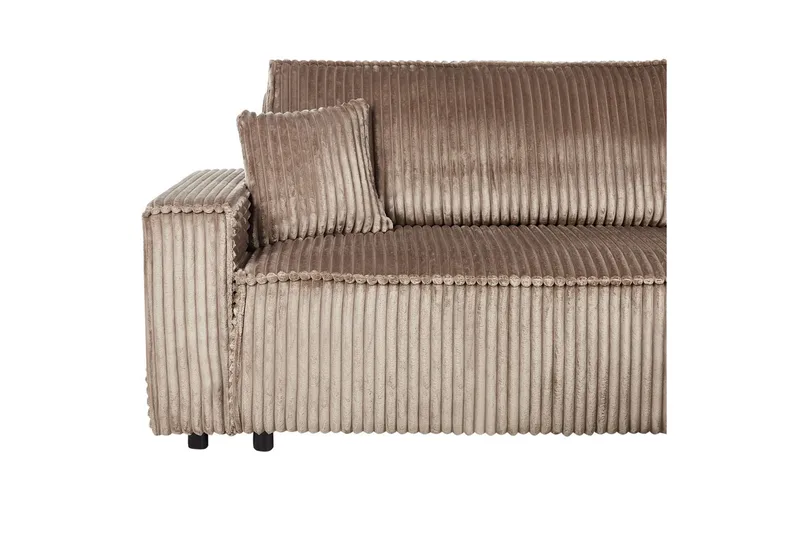 Vuodesohva, vasenkätinen Abacka - Ruskea, Musta - Huonekalut - Sohva - Vuodesohva