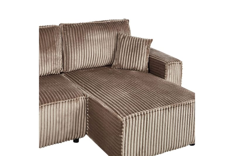 Vuodesohva, vasenkätinen Abacka - Ruskea, Musta - Huonekalut - Sohva - Vuodesohva