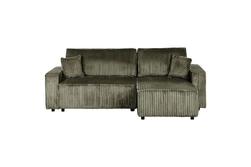 Vuodesohva, vasenkätinen Abacka - Vihreä, musta - Huonekalut - Sohva - Vuodesohva