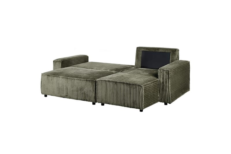 Vuodesohva, vasenkätinen Abacka - Vihreä, musta - Huonekalut - Sohva - Vuodesohva