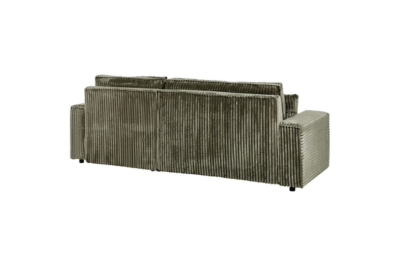 Vuodesohva, vasenkätinen Abacka - Vihreä, musta - Huonekalut - Sohva - Vuodesohva