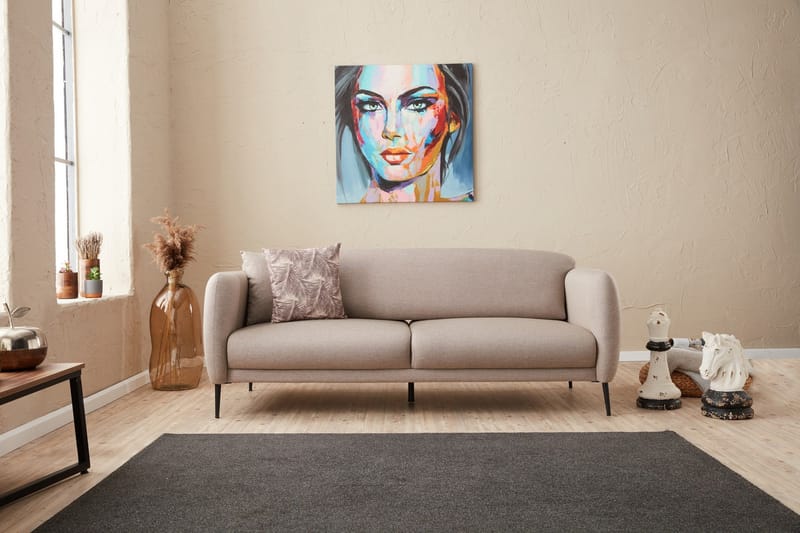 Vuodesohva 3:n ist Genna 180x90 cm - Beige - Huonekalut - Sohva - Vuodesohva - 3 istuttava vuodesohva