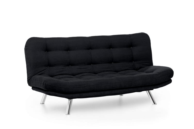 Vuodesohva 3:n ist Perc 200x104 cm - Musta - Huonekalut - Sohva - Vuodesohva - 3 istuttava vuodesohva
