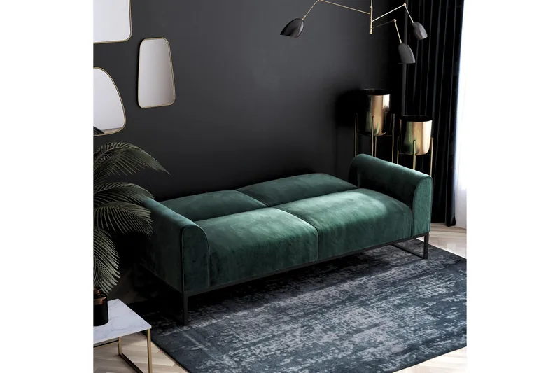 Vuodesohva Adley - Vihreä - Huonekalut - Sohva - Vuodesohva