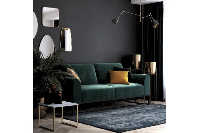 Vuodesohva Adley - Vihreä - Huonekalut - Sohva - Vuodesohva