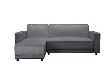 Vuodesohva Allie Antrasiitti, Sametti, 82x229x154 cm