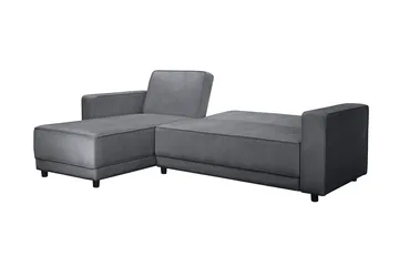 Vuodesohva Allie Antrasiitti, Sametti, 82x229x154 cm - Antrasiitti, Sametti, 82x229x154 cm - Huonekalut - Sohva - Vuodesohva