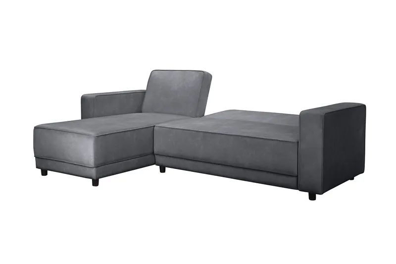 Vuodesohva Allie Antrasiitti, Sametti, 82x229x154 cm - Antrasiitti, Sametti, 82x229x154 cm - Huonekalut - Sohva - Vuodesohva