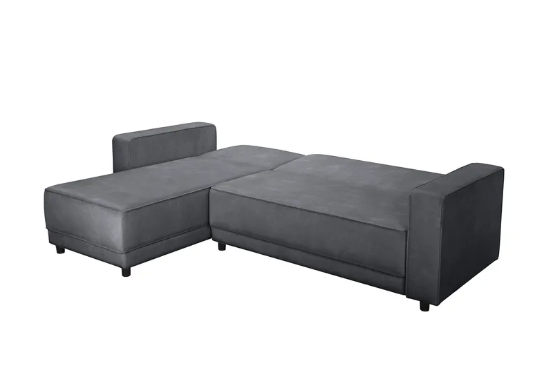 Vuodesohva Allie Antrasiitti, Sametti, 82x229x154 cm - Antrasiitti, Sametti, 82x229x154 cm - Huonekalut - Sohva - Vuodesohva