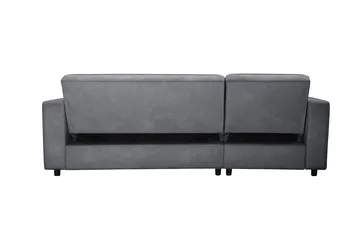 Vuodesohva Allie Antrasiitti, Sametti, 82x229x154 cm - Antrasiitti, Sametti, 82x229x154 cm - Huonekalut - Sohva - Vuodesohva