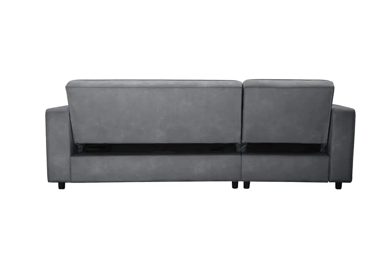 Vuodesohva Allie Antrasiitti, Sametti, 82x229x154 cm - Antrasiitti, Sametti, 82x229x154 cm - Huonekalut - Sohva - Vuodesohva