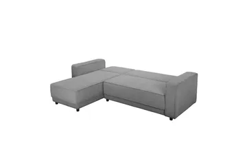 Vuodesohva Allie Harmaa, Cordoroy, 82x229x154 cm - Harmaa, Cordoroy, 82x229x154 cm - Huonekalut - Sohva - Vuodesohva