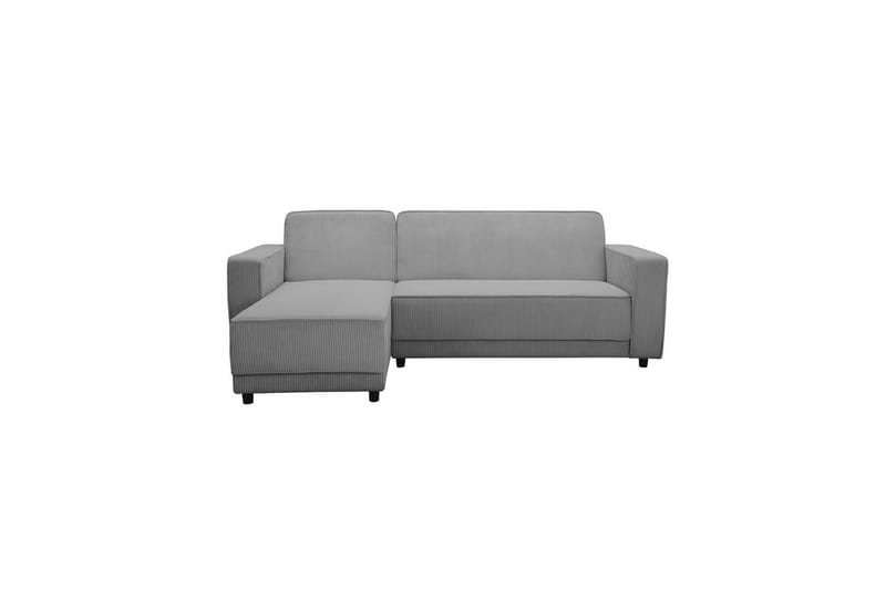 Vuodesohva Allie Harmaa, Cordoroy, 82x229x154 cm - Harmaa, Cordoroy, 82x229x154 cm - Huonekalut - Sohva - Vuodesohva