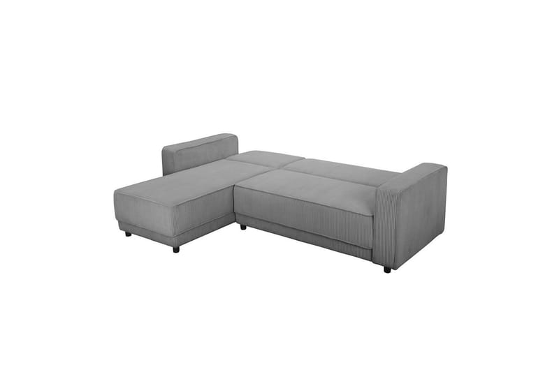 Vuodesohva Allie Harmaa, Cordoroy, 82x229x154 cm - Harmaa, Cordoroy, 82x229x154 cm - Huonekalut - Sohva - Vuodesohva