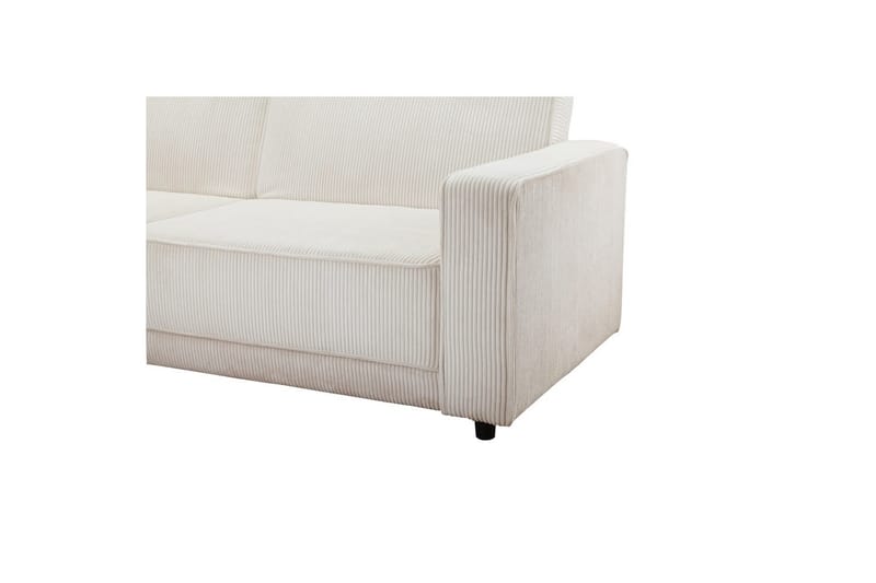 Vuodesohva Allie Kermanvärinen, Cordoroy, 82x229x154 cm - Kermanvärinen, Cordoroy, 82x229x154 cm - Huonekalut - Sohva - Vuodesohva
