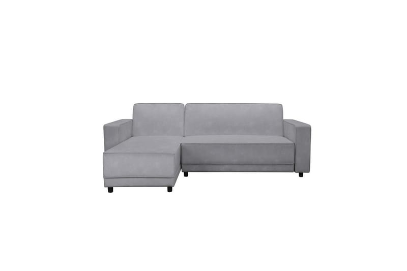 Vuodesohva Allie Vaaleanharmaa, Sametti, 82x229x154 cm - Vaaleanharmaa, Sametti, 82x229x154 cm - Huonekalut - Sohva - Vuodesohva