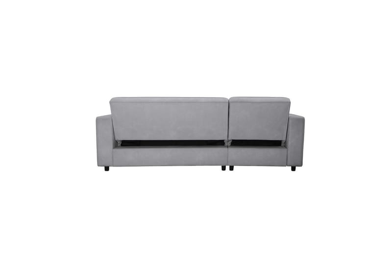 Vuodesohva Allie Vaaleanharmaa, Sametti, 82x229x154 cm - Vaaleanharmaa, Sametti, 82x229x154 cm - Huonekalut - Sohva - Vuodesohva