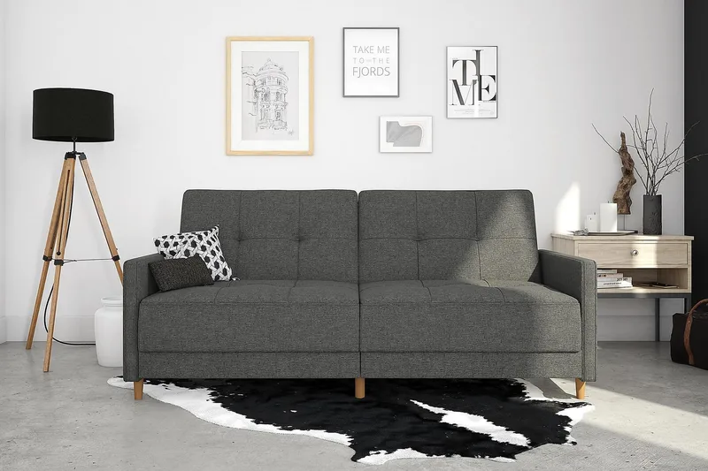 Vuodesohva Andora Pellavanharmaa - Dorel Home - Huonekalut - Sohva - Vuodesohva