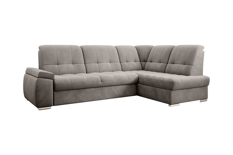 Vuodesohva avopäädyllä Amelya 3:n ist - Harmaa - Huonekalut - Sohva - Vuodesohva