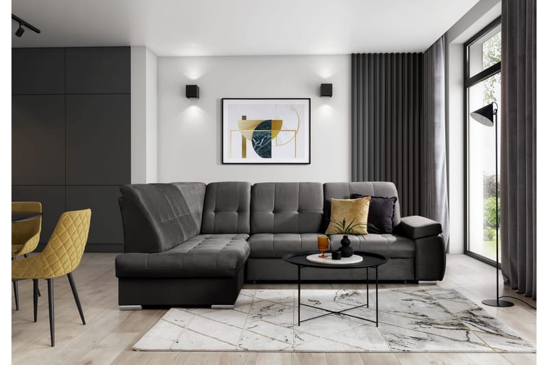 Vuodesohva avopäädyllä Amelya 3:n ist, Harmaa