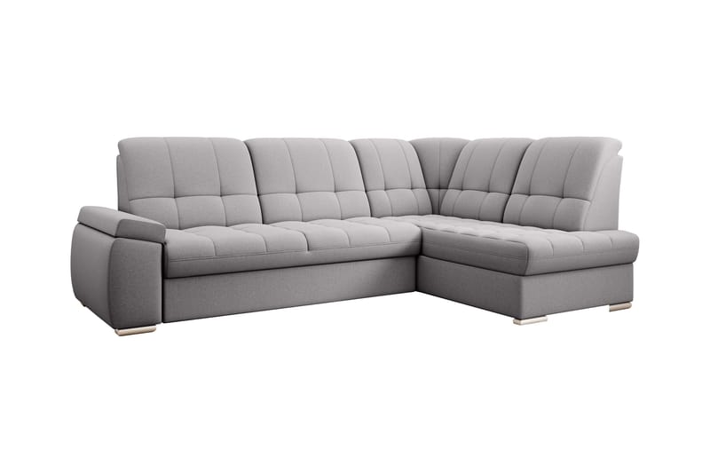 Vuodesohva avopäädyllä Amelya 3:n ist - Harmaa - Huonekalut - Sohva - Vuodesohva