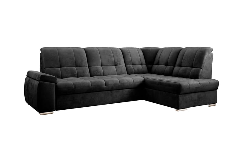 Vuodesohva avopäädyllä Amelya 3:n ist - Tummanharmaa - Huonekalut - Sohva - Vuodesohva