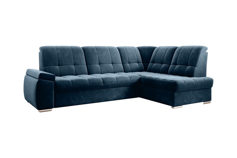 Vuodesohva avopäädyllä Amelya 3:n ist - Tummansininen - Huonekalut - Sohva - Vuodesohva