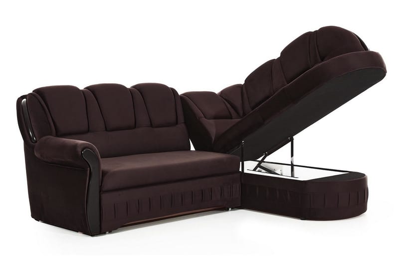 Vuodesohva avopäädyllä Amillano Oikea - Ruskea - Huonekalut - Sohva - Vuodesohva