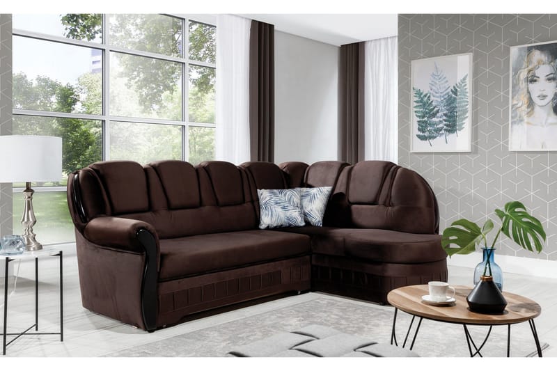 Vuodesohva avopäädyllä Amillano Oikea - Ruskea - Huonekalut - Sohva - Vuodesohva