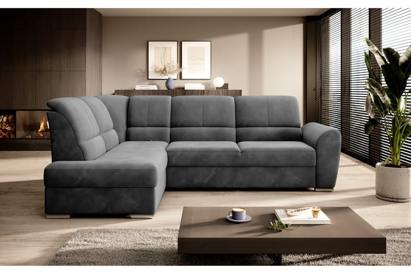 Vuodesohva avopäädyllä Keith 3:n ist - Tummanharmaa - Huonekalut - Sohva - Vuodesohva