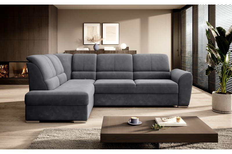 Vuodesohva avopäädyllä Keith 3:n ist - Tummanharmaa - Huonekalut - Sohva - Vuodesohva