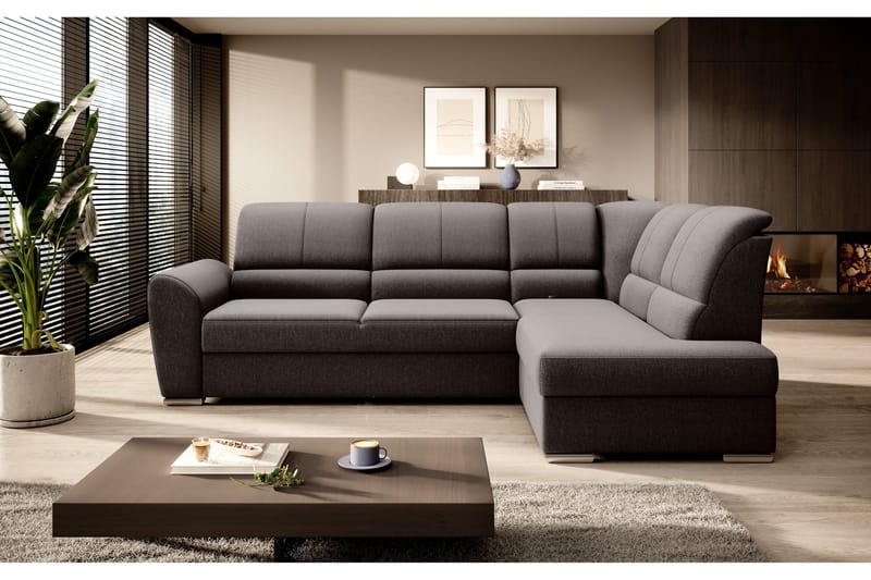 Vuodesohva avopäädyllä Keith 3:n ist - Tummanruskea - Huonekalut - Sohva - Vuodesohva